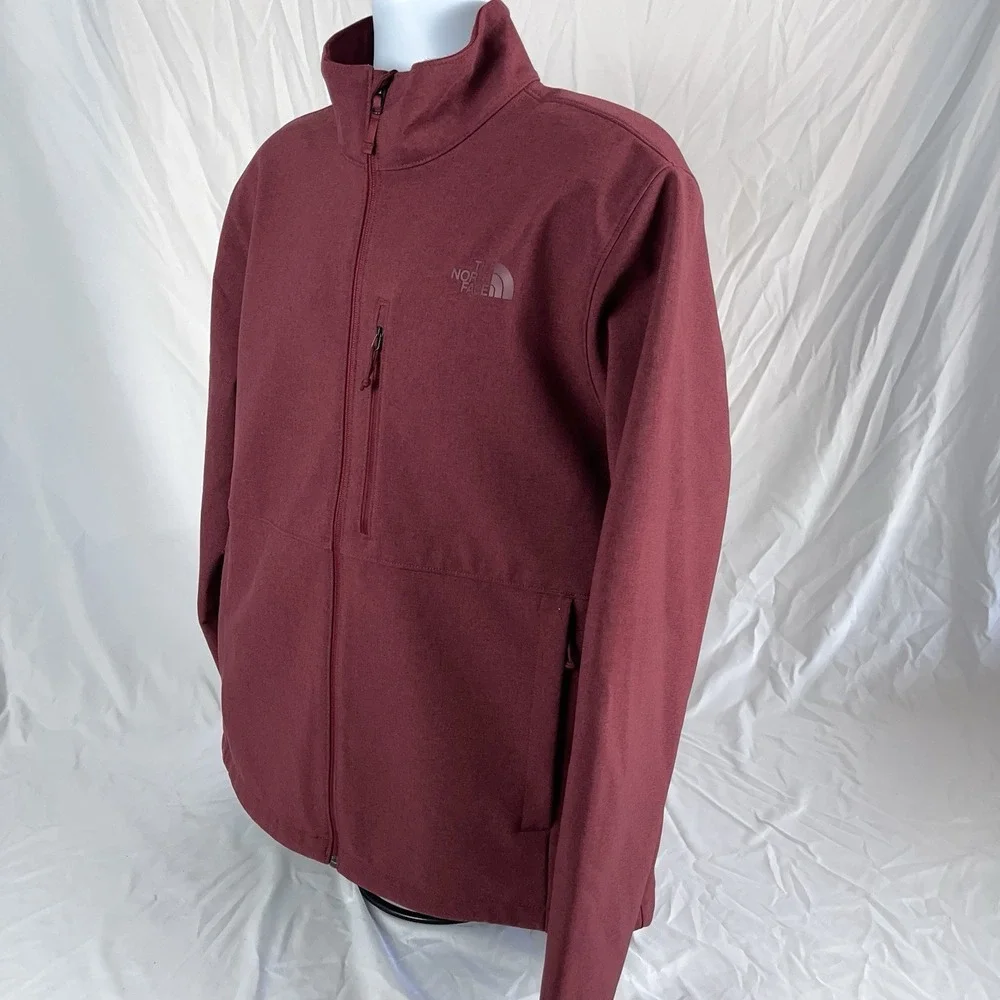 The North Face Cordovan Dark Heather Red Maroon Apex Bionic Jacket Men's XL